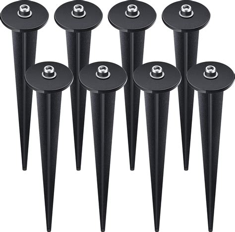 solar light ground stakes|Metal Stakes Solar Lights Replacement Spike, 8 Pack Outdoor .